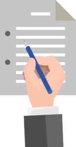 Sign document icon