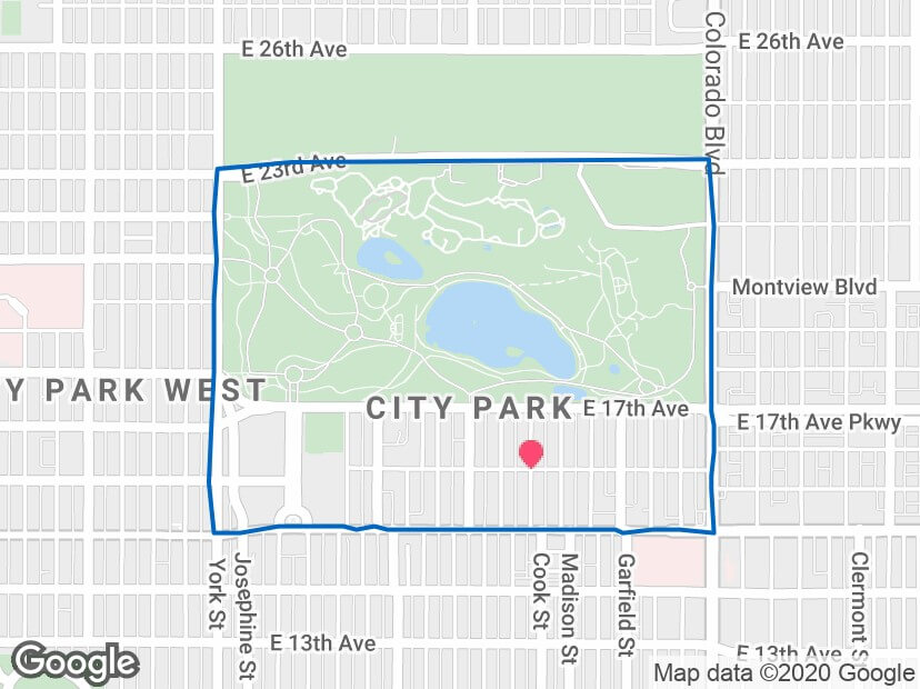 City-Park-Denver-Map