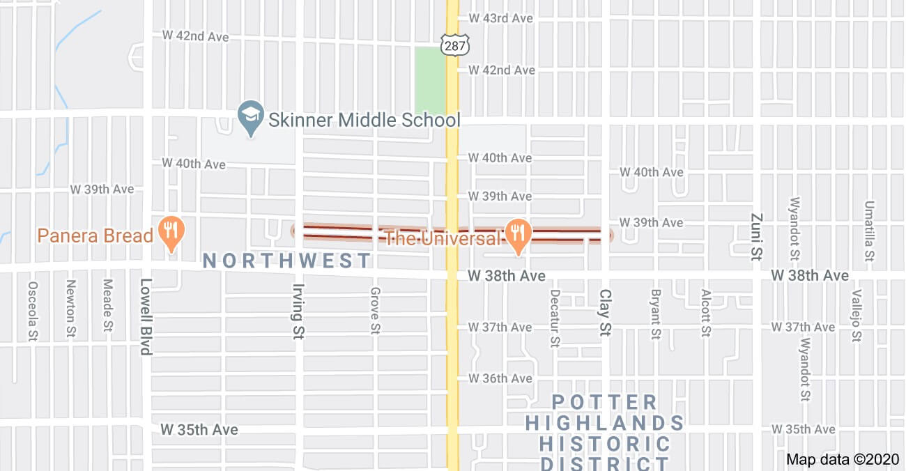 Central-West-Denver-Map