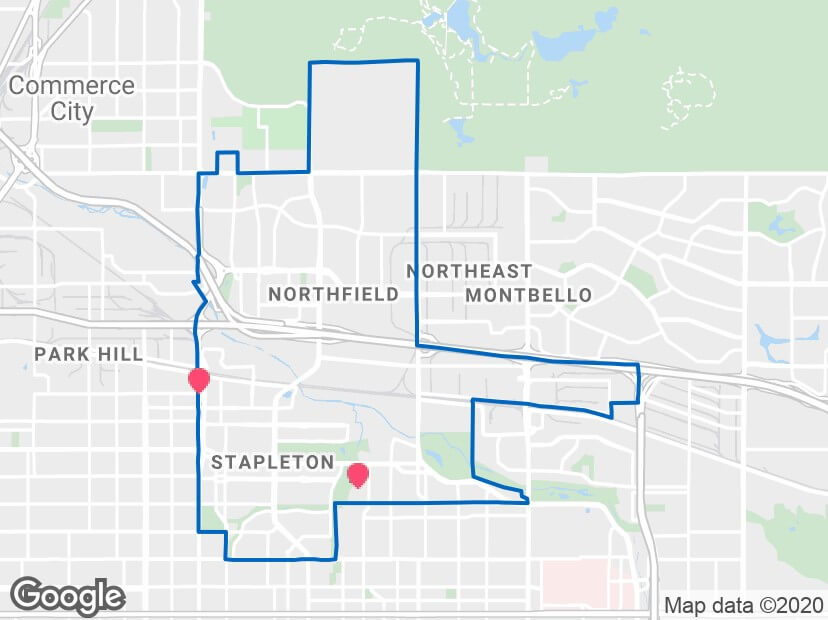 Stapleton-Denver-Map