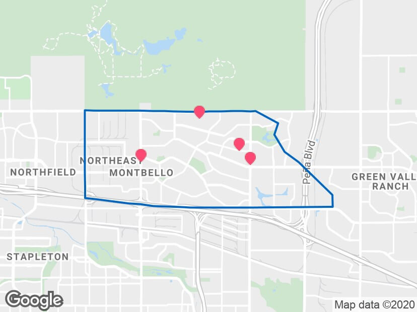 Montbello-Denver-Map