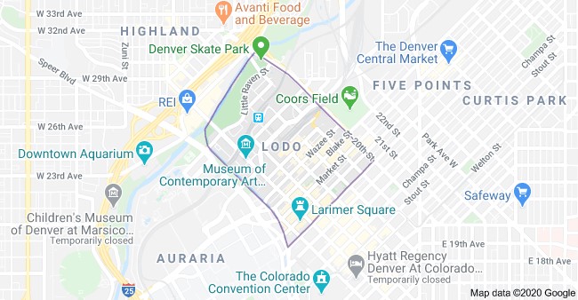 Lodo-Denver-Map