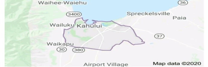 Kahului-map-hawaii