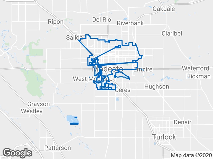 Modesto_California_Map