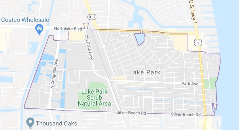 Lake_Park_Florida_Map