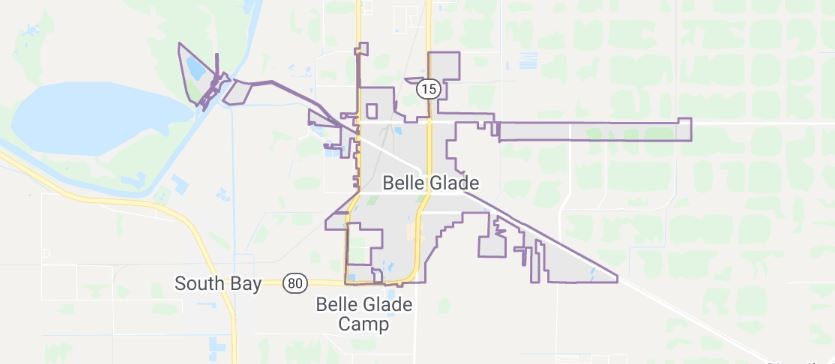 Belle_Glade_Florida_Map