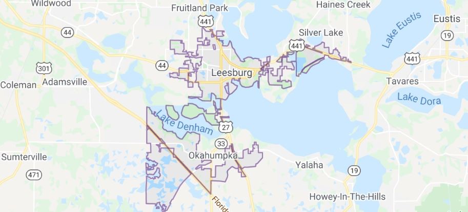 Leesburg_Florida_Map