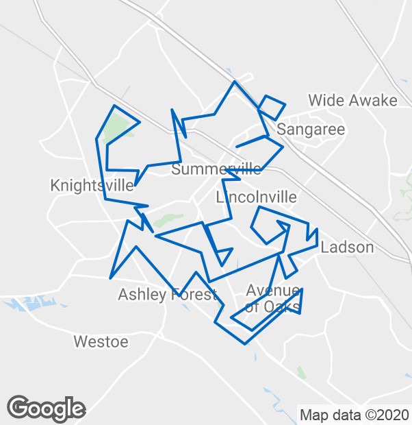 Summerville_Charleston_Map
