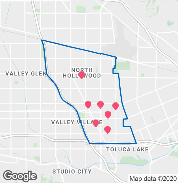 North_Hollywood_Los_Angeles_CA_Map