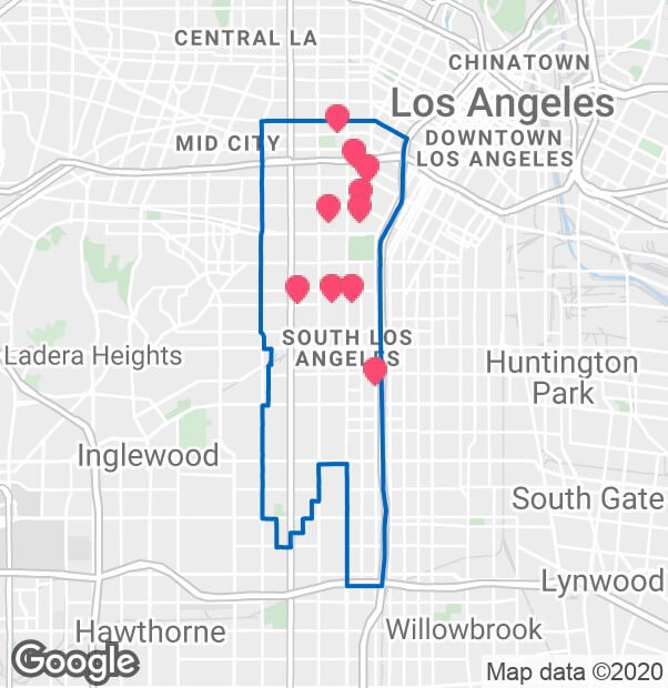 South_Los_Angeles_CA_Map