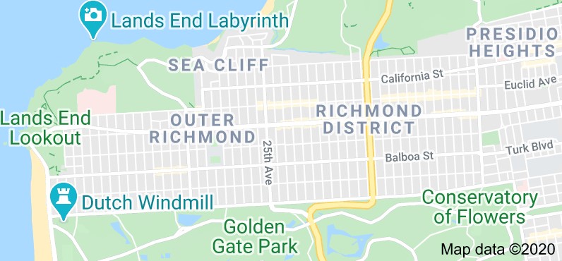 Richmond_District_San_Francisco_Map