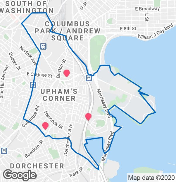 North_Dorchester_Boston_Map