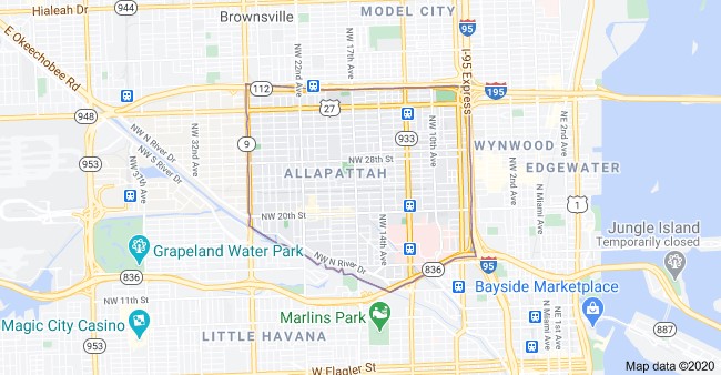 Allapattah_Miami_Florida_Map