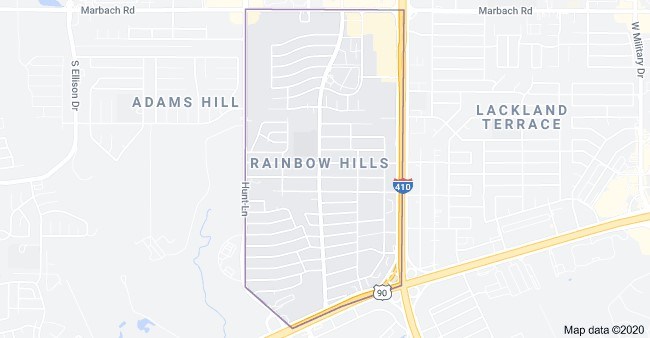 Rainbow_Hills_San_Antonio_TX_Map