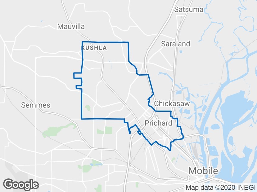 Prichard_Alabama_Map