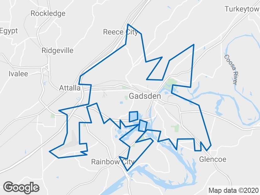 Gadsden_Alabama_Map