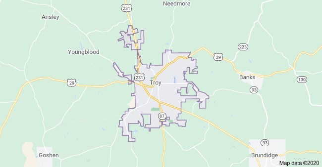 Troy_Alabama_Map