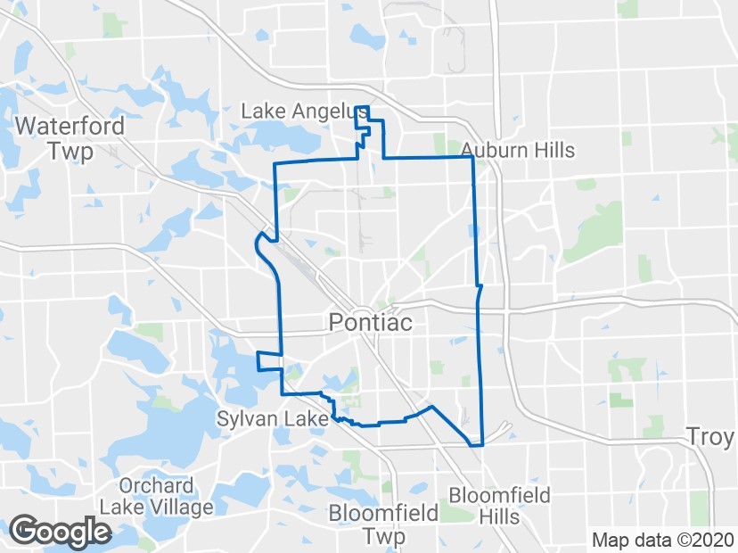 Pontiac_michigan_map