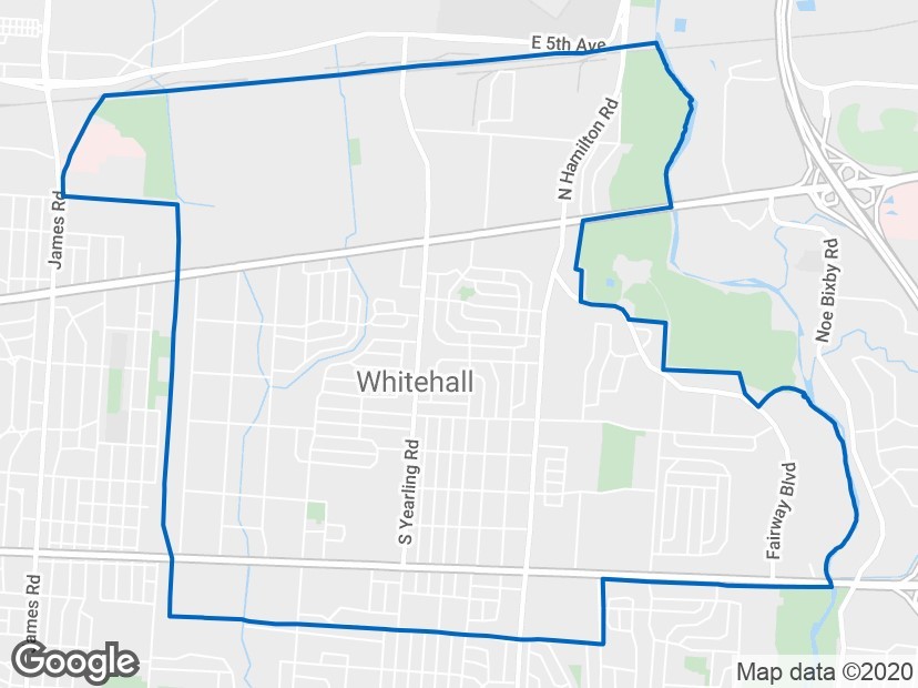 Whitehall_Ohio_Map