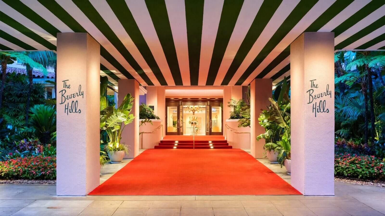 The Beverly Hills Hotel Entrance