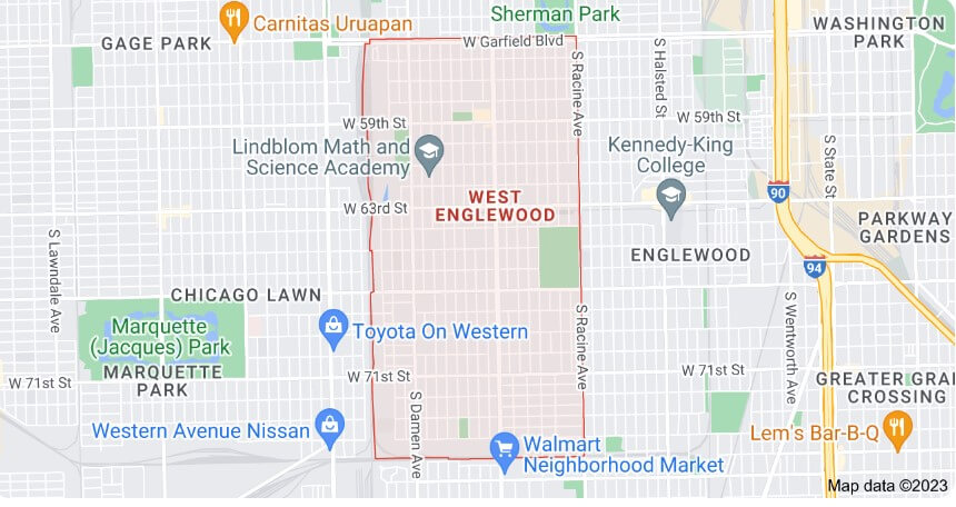 West Englewood Map 2023