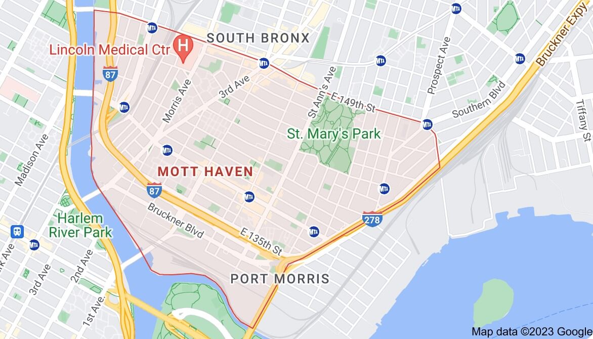 Mott Haven Map 2023