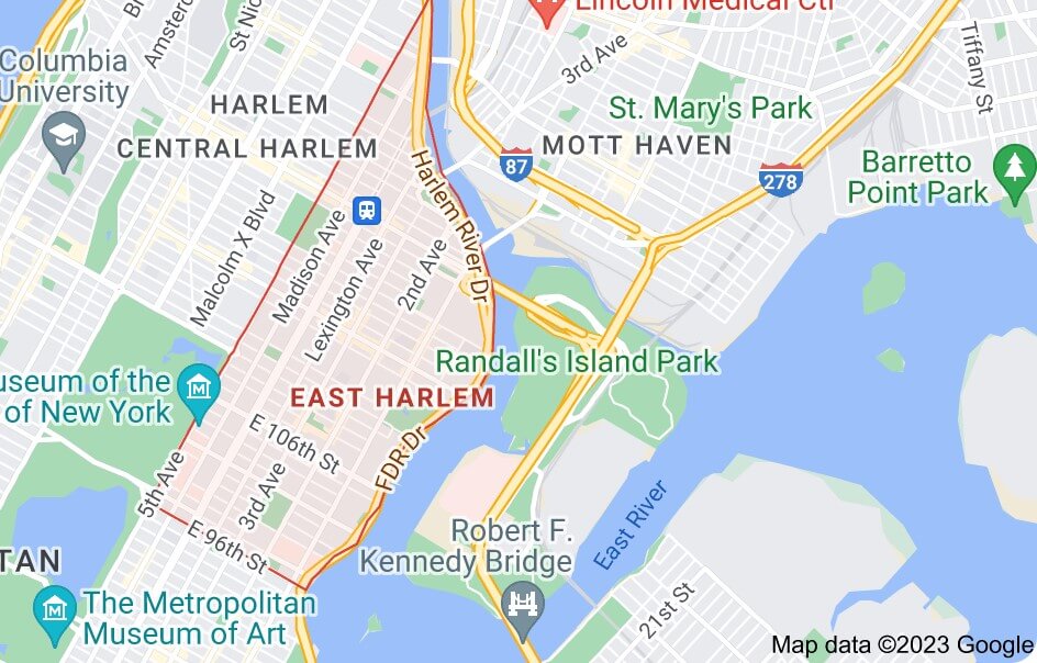 East Harlem Map 2023
