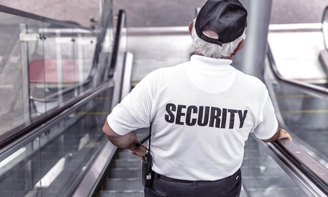 Security guard in the airport